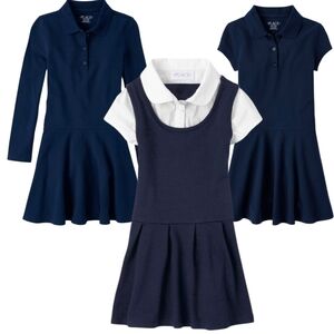 3pc Children's Place Navy Blue Polo Dresses Set *NWT*